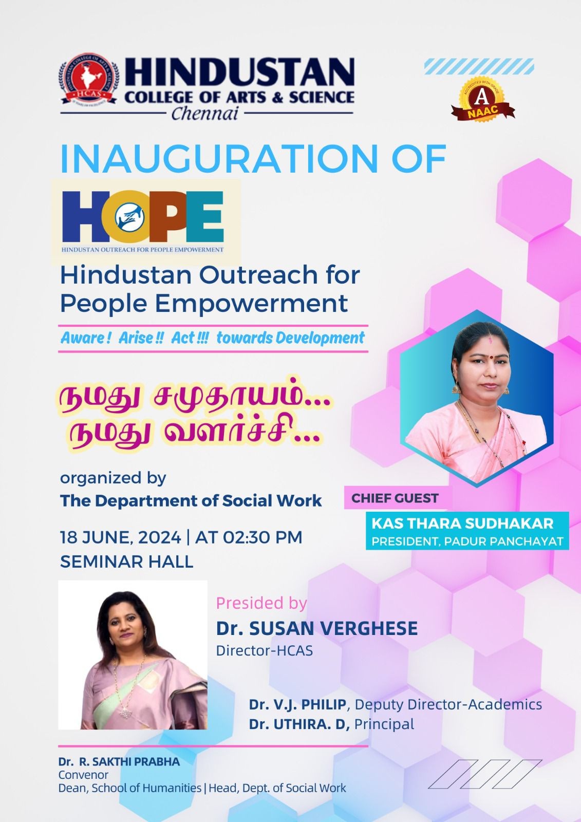 INAGURATION OF HOPE